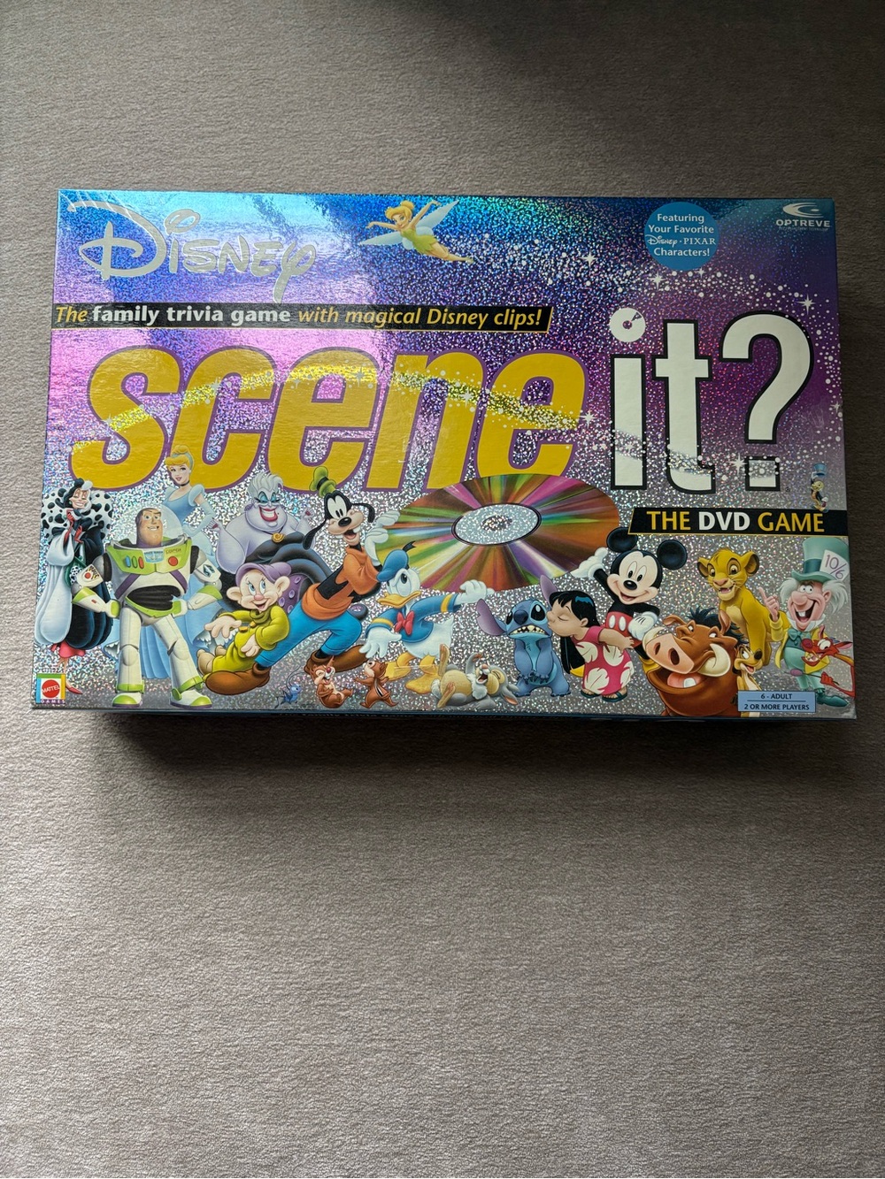 Disney Scene It? The DVD Game – Purple & Yellow Holographic Box